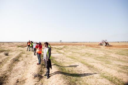 Standing between the army and the farmers 