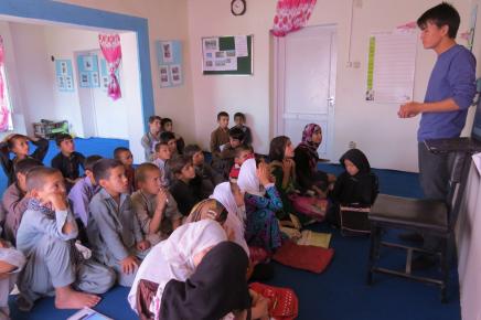 Ali Teaching at the Street Kids' School