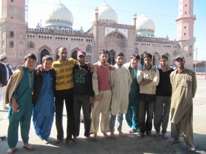 With Indian Youth at 'Begum' Mosque