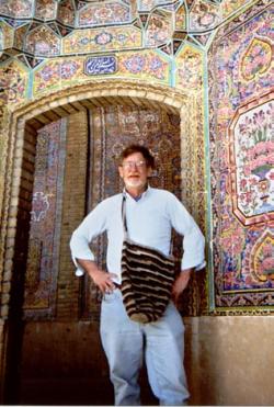 Ed visiting a mosque in Iran