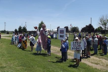Protest at Battle Creek ANGB