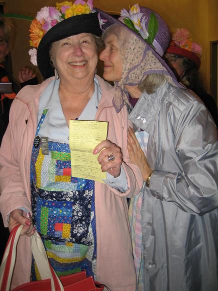 Granny Ruthie shows her yellow citation